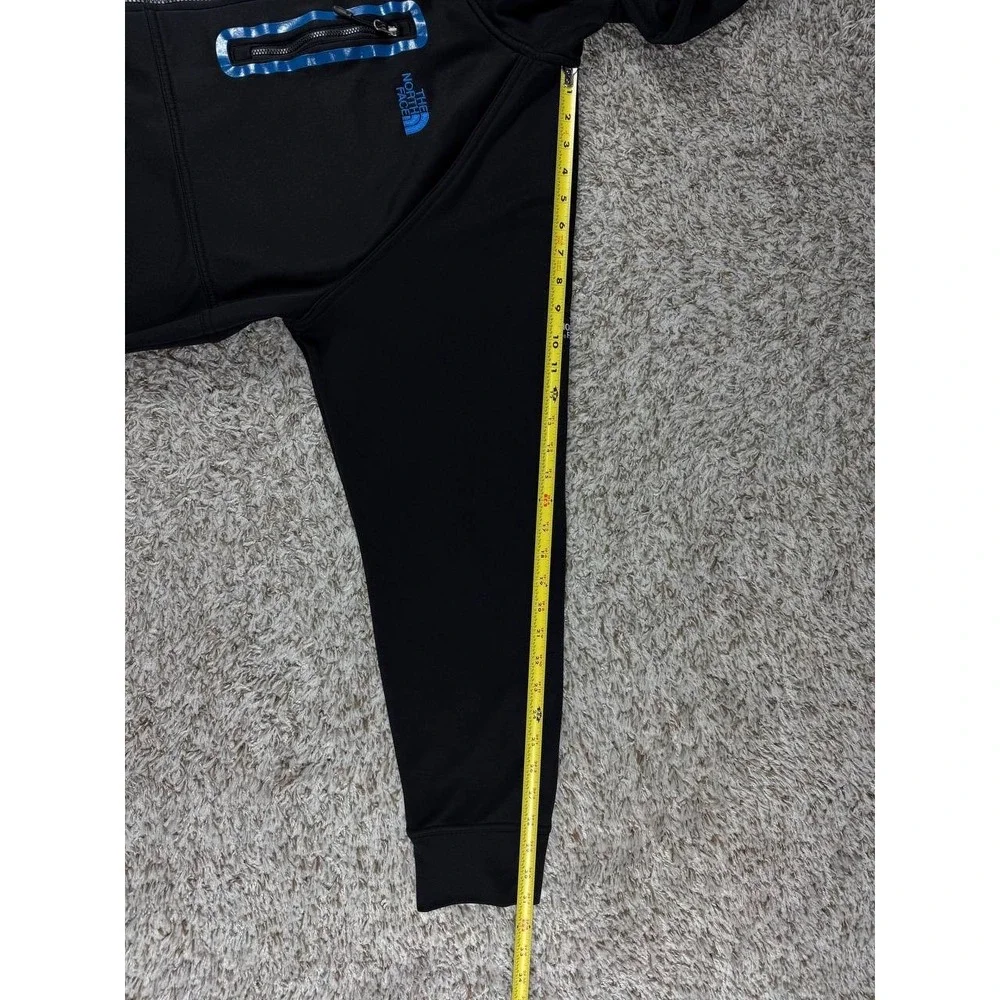The North Face Mack Mays Full Zip Fleece Hoodie Black Blue Men's Size XL